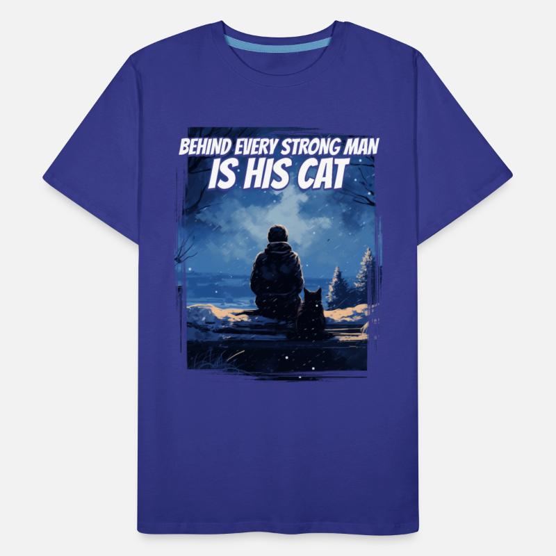 Behind Every Strong Man Silhouette Nature Winter