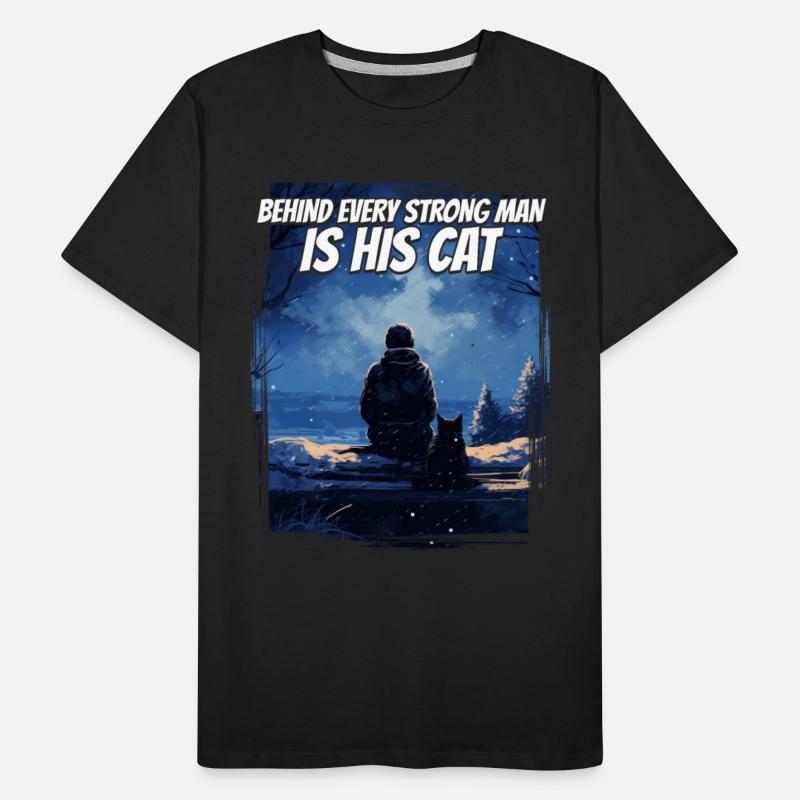 Behind Every Strong Man Silhouette Nature Winter