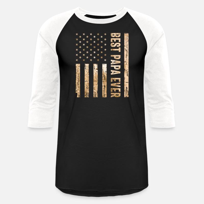 Best Papa Ever US American Flag - Father's Day