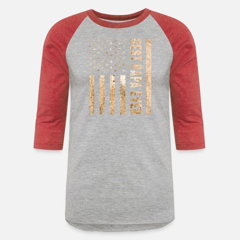 Best Papa Ever US American Flag - Father's Day