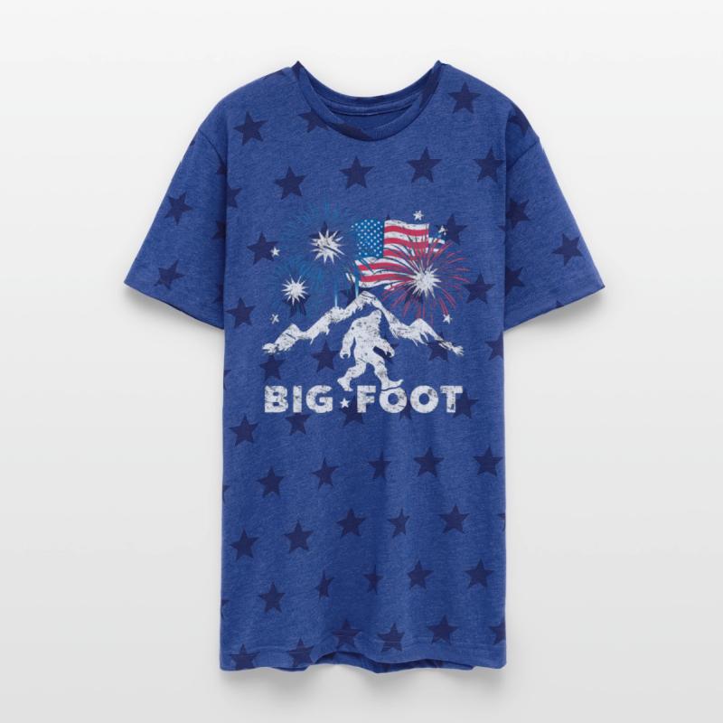 Bigfoot 4th Of July Shirts Fireworks Patriotic USA