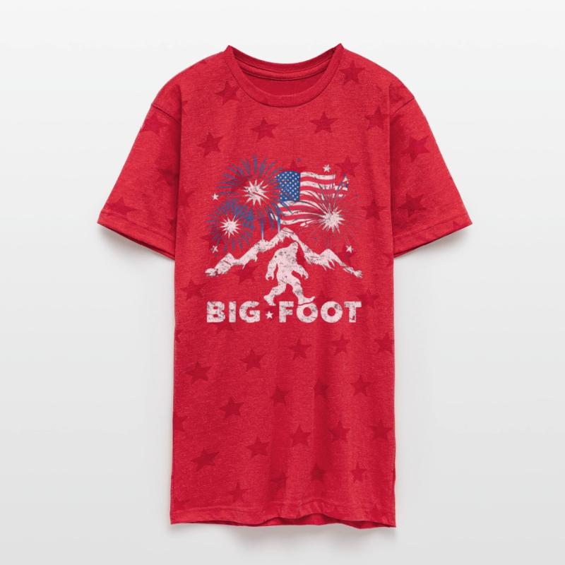 Bigfoot 4th Of July Shirts Fireworks Patriotic USA