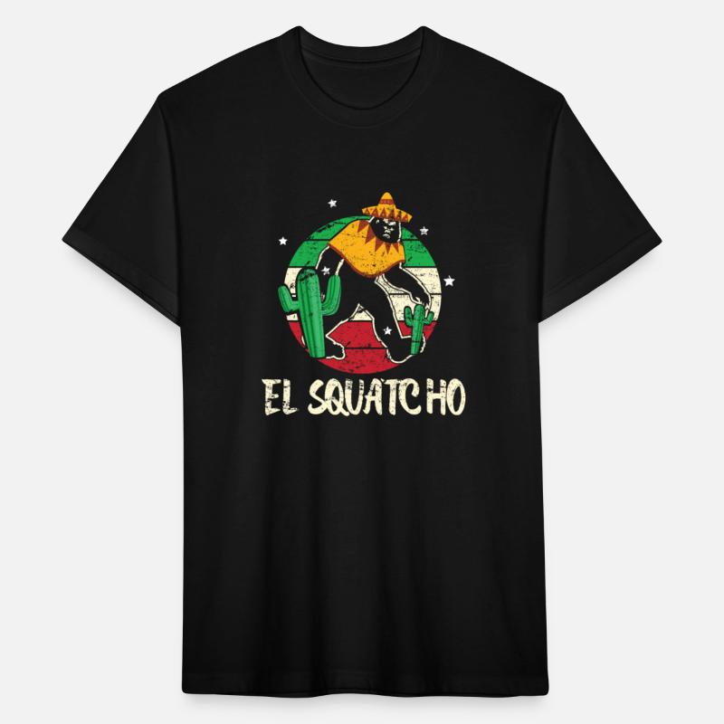 Bigfoot Fan Mexican Shirt El Squatcho Gift Tshirt