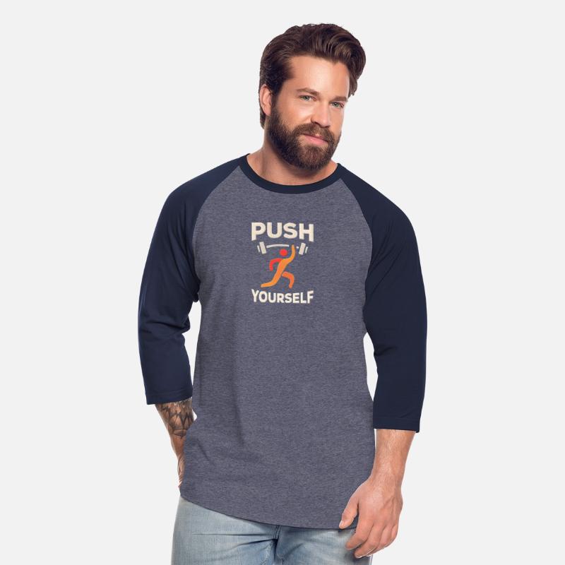 "Push Yourself" Motivational T-Shirt – Strength De
