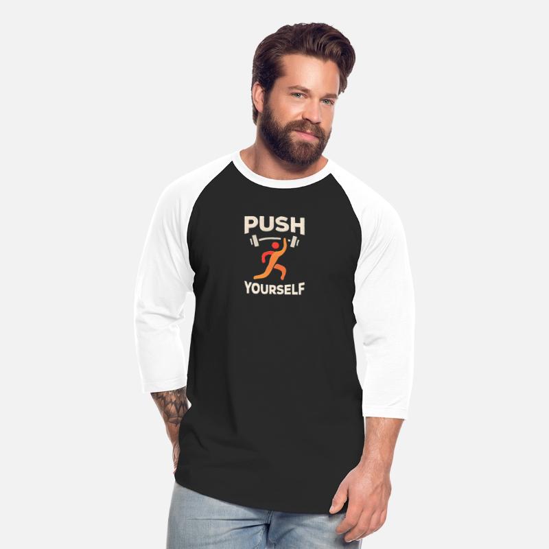 "Push Yourself" Motivational T-Shirt – Strength De